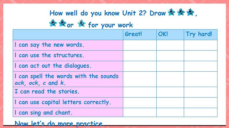 川教版英语五上 Unit 2 《Self-assessment》   课件+教案+习题02