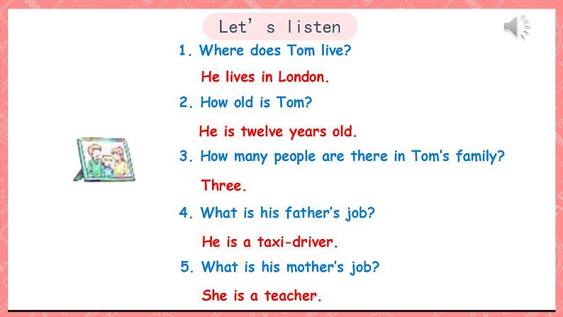 川教版英语五上 Unit 3 Lesson 3 《What's Your Father's Job》第四课时 课件+教案+习题04