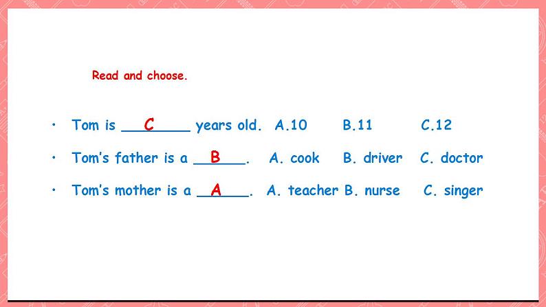 川教版英语五上 Unit 3 Lesson 3 《What's Your Father's Job》第四课时 课件+教案+习题06