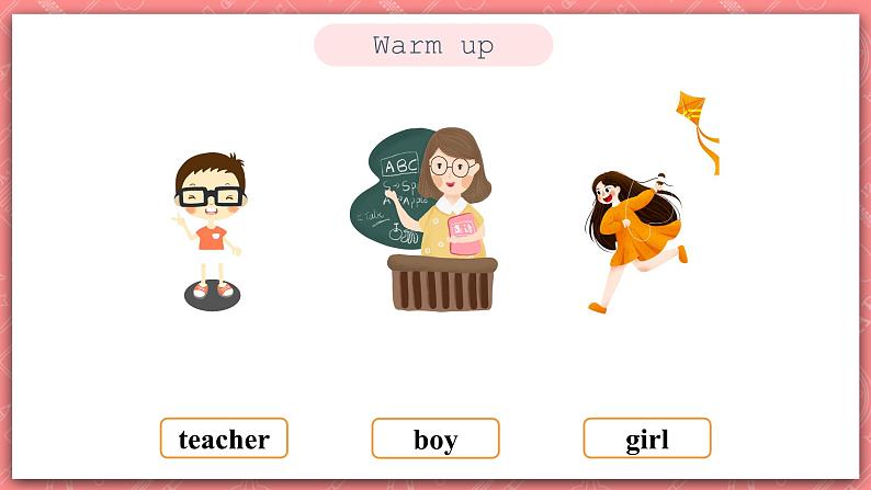 冀教版英语三上 Unit 1 Lesson 2 《Boy，Girl and Teacher》课件02