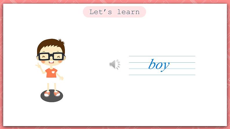 冀教版英语三上 Unit 1 Lesson 2 《Boy，Girl and Teacher》课件05