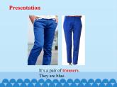 科普版（三年级起点）小学英语四年级下册  Lesson 2  What colour are the trousers  课件2