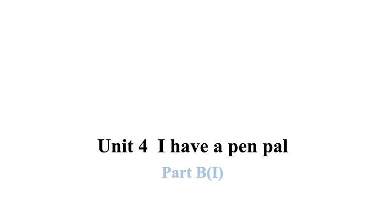 PEP版小学英语六年级上册U4- Part B(I)课件01