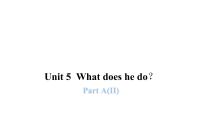 小学英语人教版 (PEP)六年级上册Unit 5 What does he do? Part A集体备课ppt课件