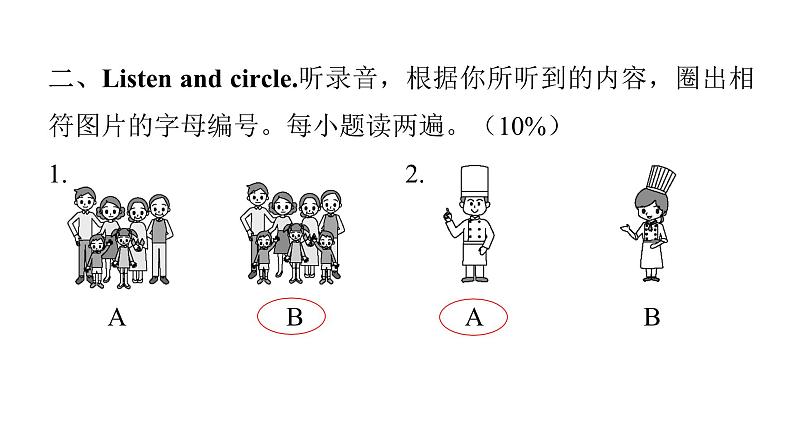 PEP版小学英语四年级上册Unit6综合能力评价课件04