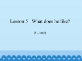 科普版（三年级起点）小学英语五年级上册 Lesson 5   What does he like  课件