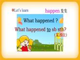 小学英语+四年级上册+Module9++Unit+1+What+happened+to+your+head+？（课件）外研版（一起）