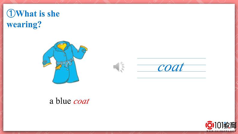 冀教版英语四年级上册 Unit 1 Lesson 3 《Coat and Scarf》课件第7页