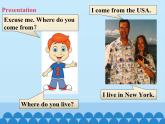 科普版（三年級(jí)起點(diǎn)）小學(xué)英語(yǔ)五年級(jí)下冊(cè)  Lesson 4   Where do you live  課件1