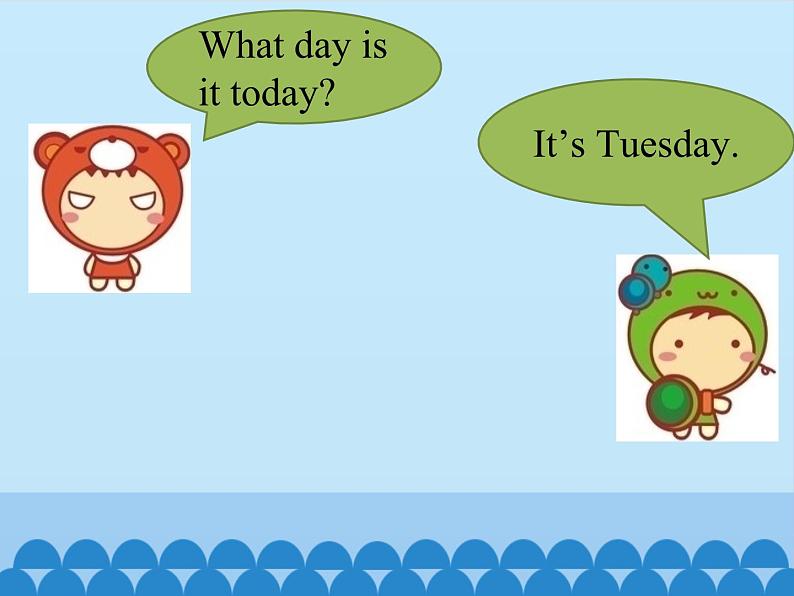 科普版（三年级起点）小学英语五年级下册 Lesson 8   What day is it today   课件05