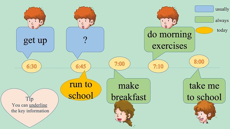 科普版（三年级起点）小学英语五年级下册 Lesson 10   Does she always come before six thirty   课件204