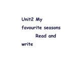 五年级下册第二单元 B read and write课件PPT