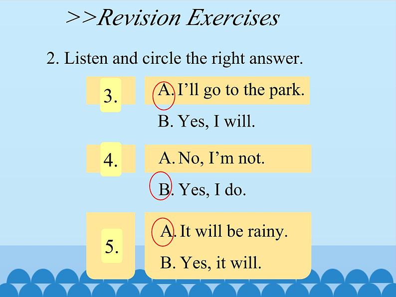 科普版（三年级起点）小学英语六年级上册  Lesson 5   Revision   课件105