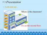 科普版（三年級起點(diǎn)）小學(xué)英語六年級上冊  Lesson 6   It's on the fifth floor    課件