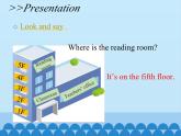 科普版（三年級起點(diǎn)）小學(xué)英語六年級上冊  Lesson 6   It's on the fifth floor    課件