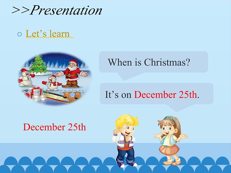 科普版（三年级起点）小学英语六年级上册 Lesson 8   Merry Christmas!   课件107