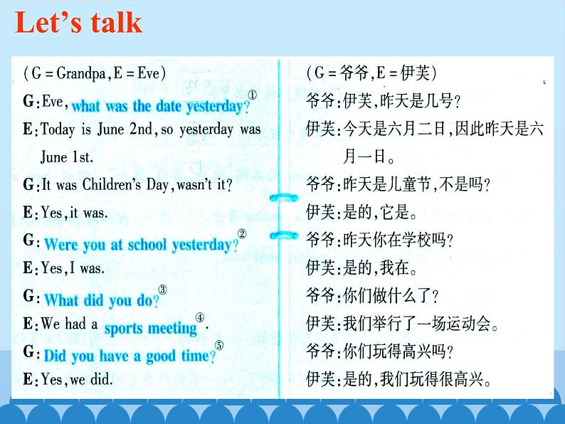 科普版（三年级起点）小学英语六年级上册 Lesson 9   Were you at school yesterday   课件2第4页