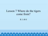 科普版（三年級起點）小學英語六年級下冊  Lesson 7   Where do the tigers come from   課件2