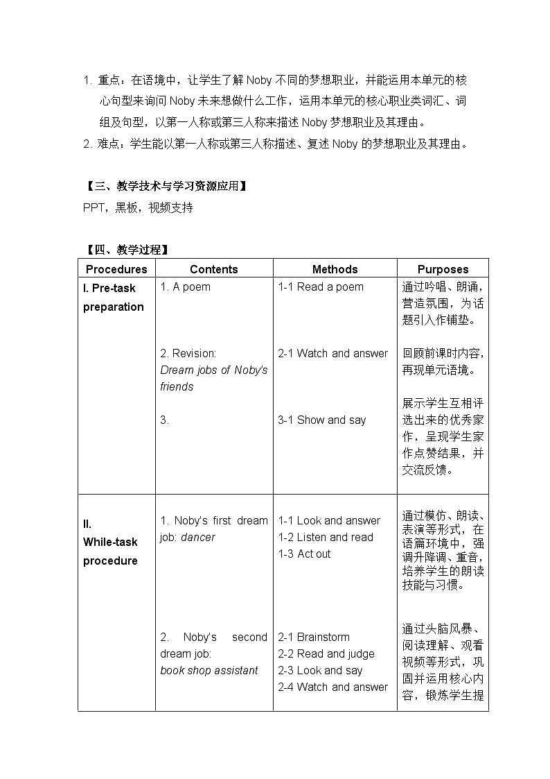 牛津上海版（试用本）小学五年级英语上册 Unit 1 Unit 3 My future   教案303