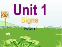 小学Unit 1 Signs课文ppt课件