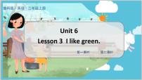 鲁科版 (五四制)三年级上册Unit 6 ColoursLesson 3 I Like Green.教学ppt课件