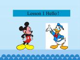 接力版（三年级起点）小学英语三年级上册  Lesson 1   Hello!  课件