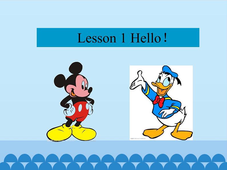 接力版（三年级起点）小学英语三年级上册  Lesson 1   Hello!  课件01