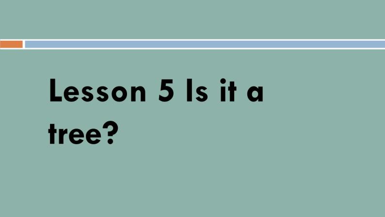 接力版（三年级起点）小学英语三年级上册 Lesson 5   Is it a tree？   课件101
