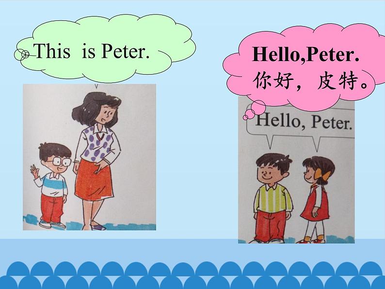 接力版（三年级起点）小学英语三年级上册  Lesson 13   This is Peter.  课件06