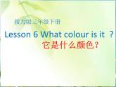 接力版（三年级起点）小学英语三年级下册  Lesson 6   What colour is it   课件1