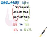 接力版（三年级起点）小学英语三年级下册  Lesson 10   Tom can swim.   课件1