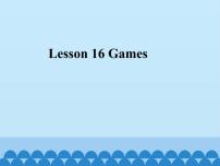 接力版三年级下册Lesson 16 Games课文内容ppt课件