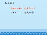 接力版（三年级起点）小学英语四年级上册  Lesson 2   What is it？  课件