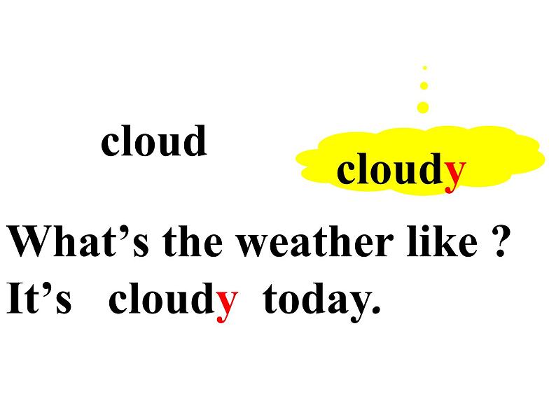 接力版（三年级起点）小学英语四年级上册  Lesson 8   What's the weather like？  课件106