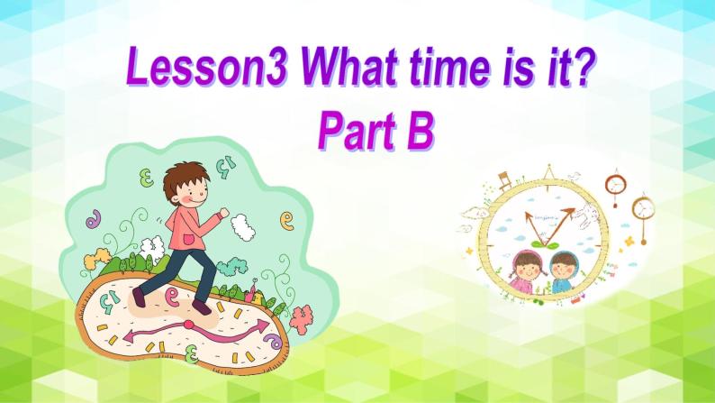 接力版（三年级起点）小学英语四年级下册  Lesson 3   What time is it？ 课件201