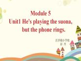 Module 5 / Unit 1 He is playing the suona, but the课件PPT