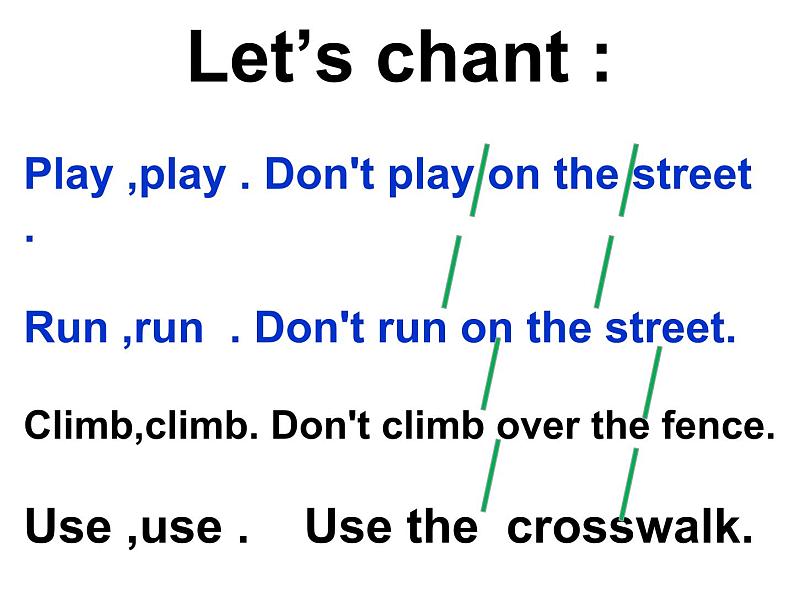 接力版（三年级起点）小学英语五年级下册  Lesson 4   Don't play football on the street.  课件202