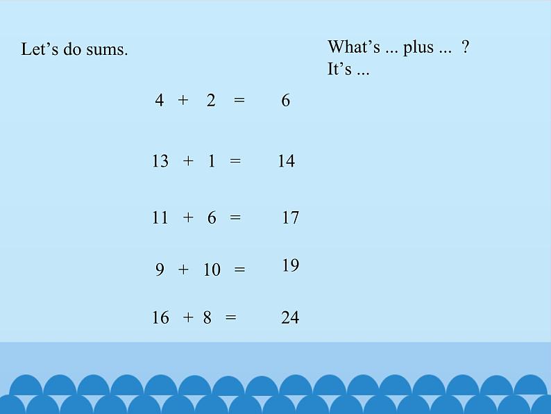 川教版（三年级起点）小学英语四年级上册  Unit 4 Lesson 1  Let's Do Sums.  课件106