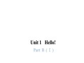 PEP版小学英语三年级上册Unit1 PartB  ( Ⅰ )课件
