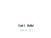 PEP版小学英语三年级上册Unit1 PartB  ( Ⅱ )课件
