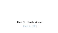 人教版 (PEP)三年级上册Unit 3 Look at me! Part A示范课ppt课件