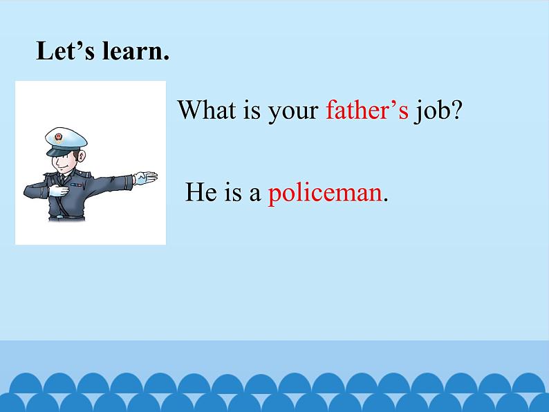 川教版（三年级起点）小学英语五年级上册 Unit 3 Lesson 3  What's Your Father's Job 课件05