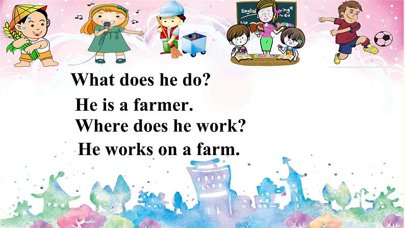 川教版（三年级起点）小学英语六年级下册 Unit 1 Lesson 1 What does your father do    课件2第4页