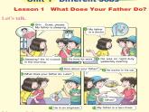 川教版（三年级起点）小学英语六年级下册 Unit 1 Lesson 1 What does your father do    课件3