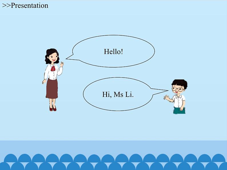 湘鲁版（三年级起点）小学英语三年级上册 Unit 1 Nice to meet you!   课件07