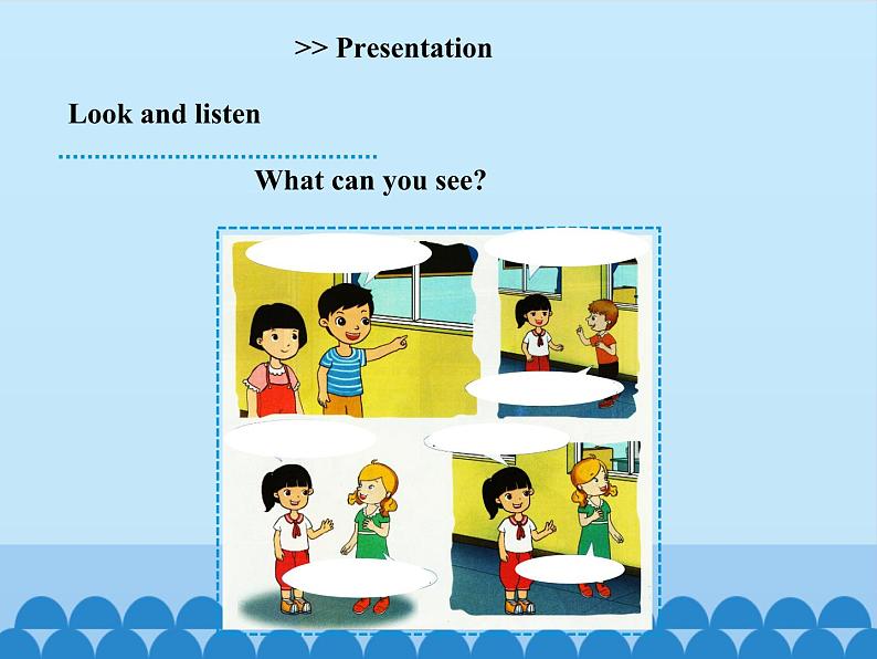 湘鲁版（三年级起点）小学英语四年级上册  Unit 1 What can you see   课件第8页