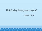 湘鲁版（三年级起点）小学英语四年级上册  Unit 2 May I use your crayon  课件2