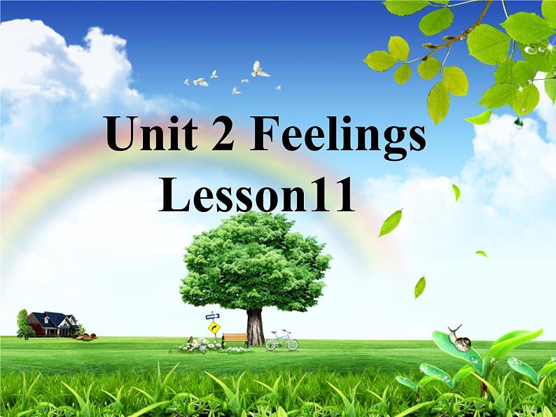 清华大学版小学英语二年级下册  UNIT 2 FEELINGS LESSON 11    课件第1页