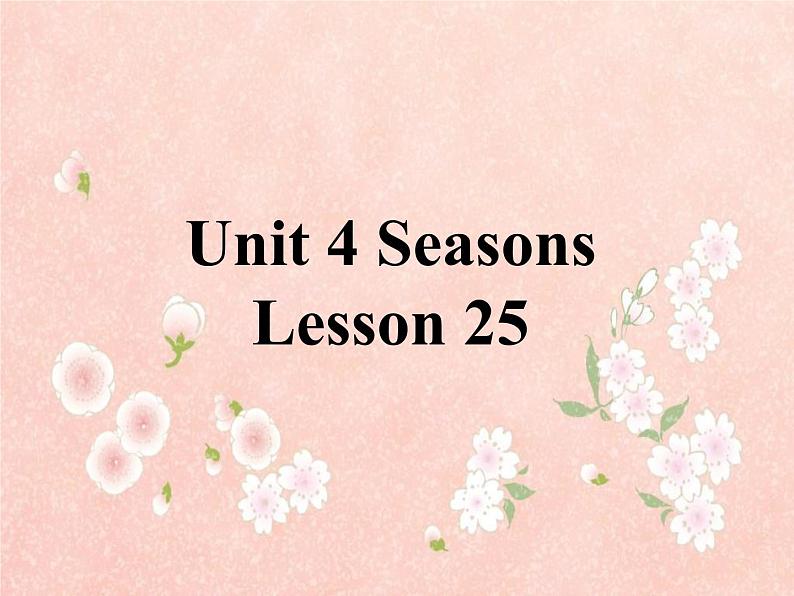 清华大学版小学英语二年级下册  UNIT 4 SEASONS  LESSON 25  课件101