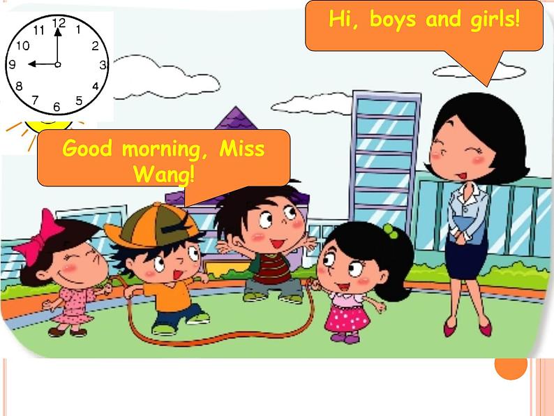 北京版小学一年级英语上册  UNIT TWO  GOOD MORNING Lesson 5   课件05